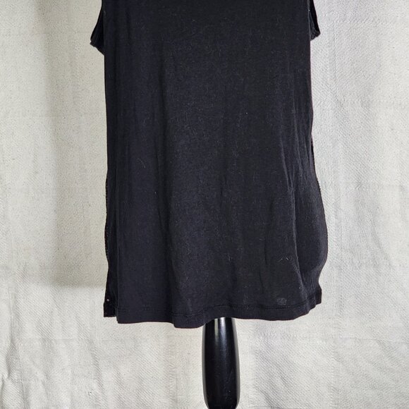 Lane Bryant Black Sparkle Sequin Front Cotton Modal Back Dressy Tank Size 14/16 - Picture 13 of 16